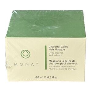 Monat Charcoal Gelée Hair Masque Deep Cleanse‎ & Balance 4.2 fl oz New